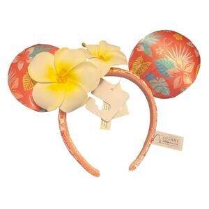 Disney Aulani Resort Hawaiian Flower Minnie Ears